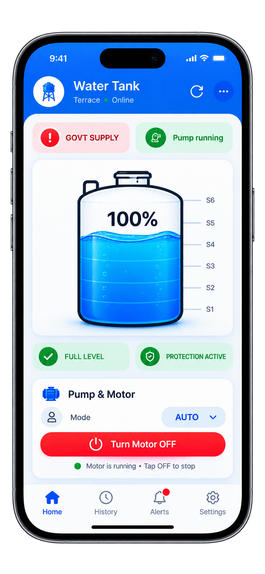 ENVOTECH mobile app on iPhone
